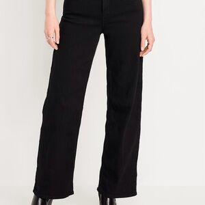 NWT Old Navy Wide Leg Jeans, size 8 petite